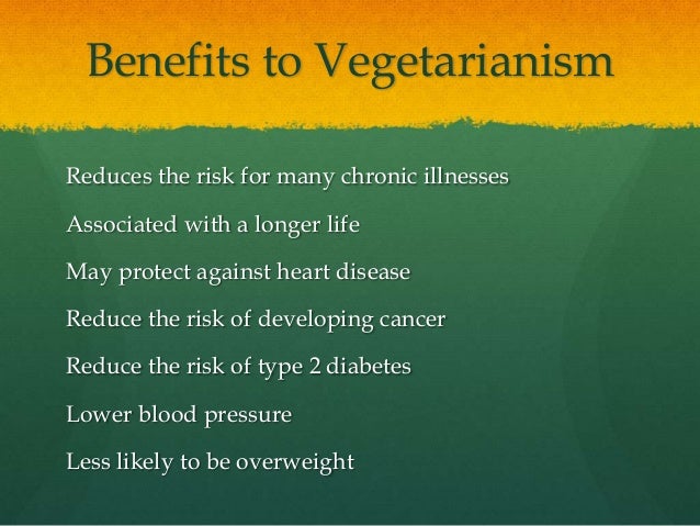 effects of vegetarianism on the body